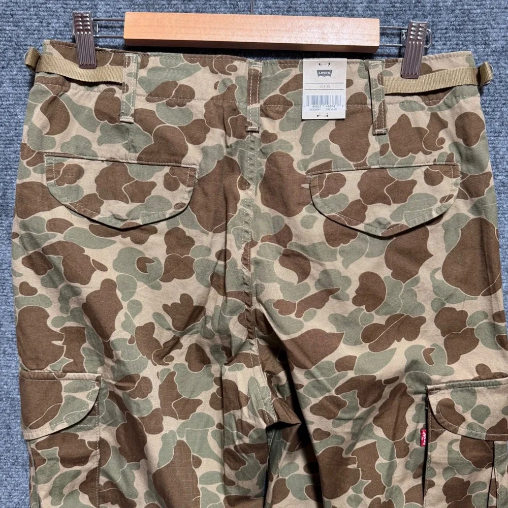 Levis XX Cargo Pants Mens 31x30 BAGGY Camo Ripstop‎
